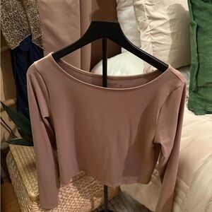 Abercrombie & Fitch Blush Pink Crop Top